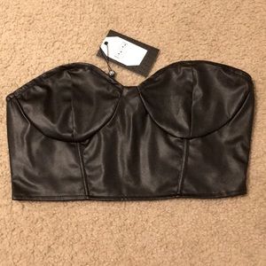 NaaNaa bandeau crop top (NEVER WORN)